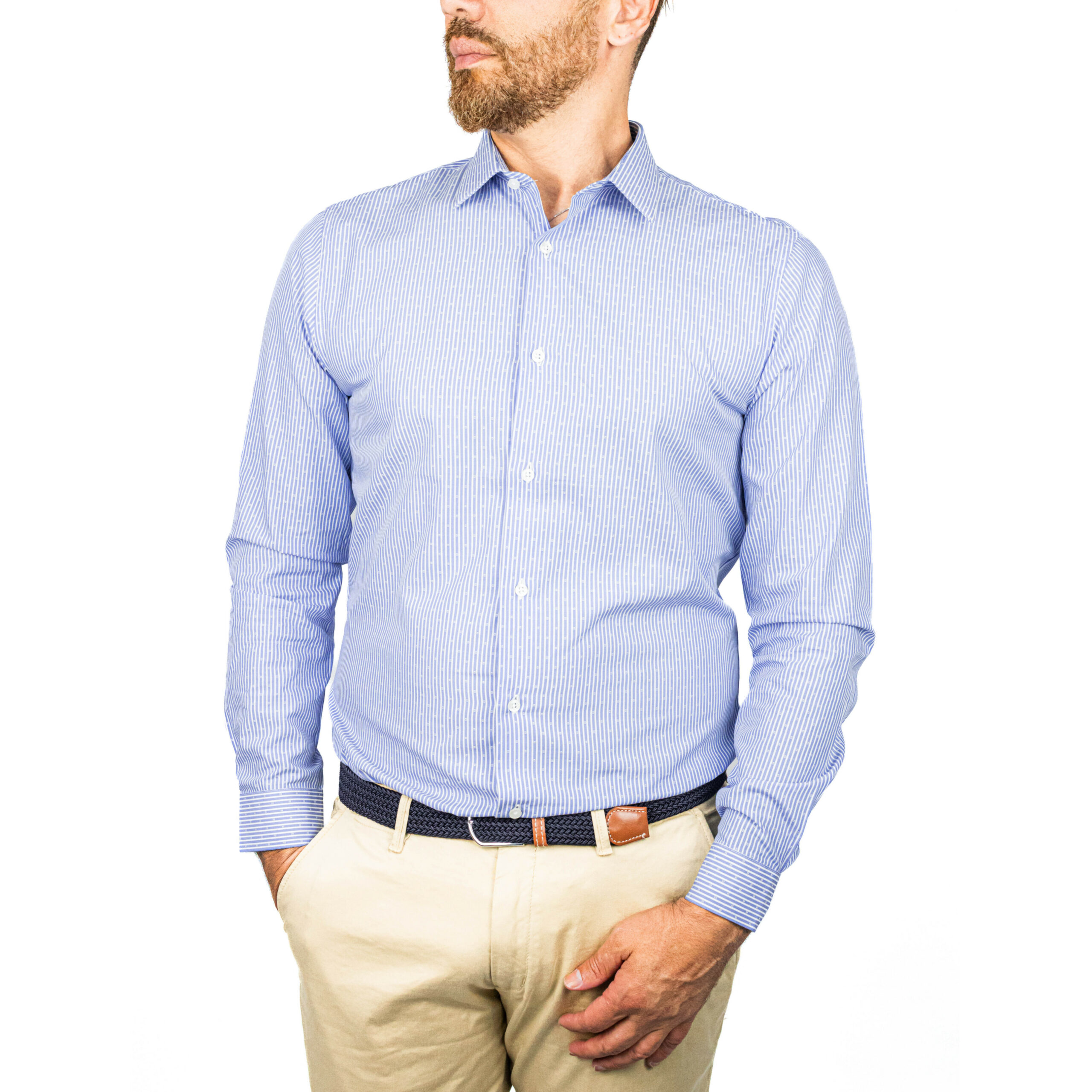 bleu raye carre