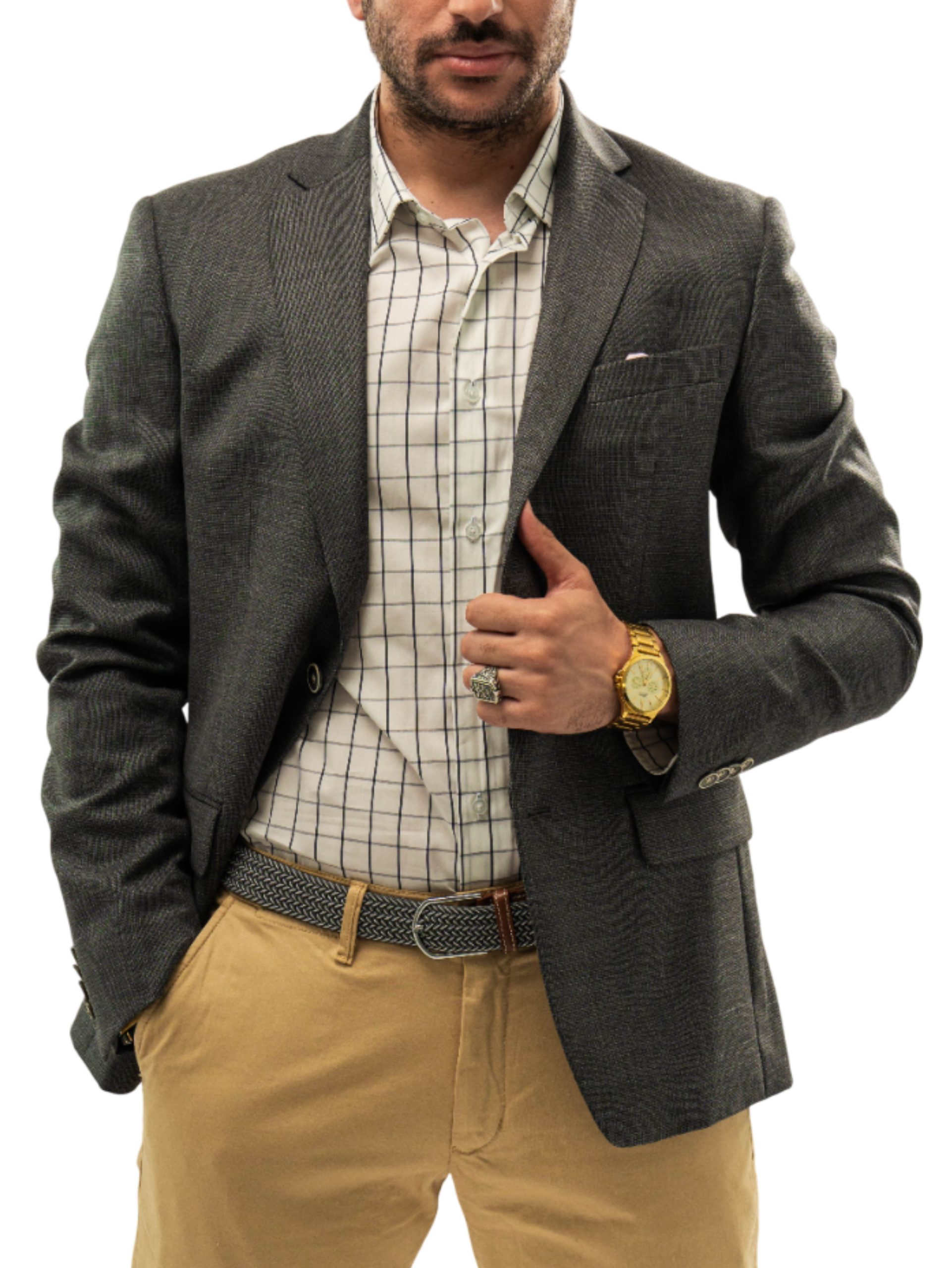 veste gris caviar face